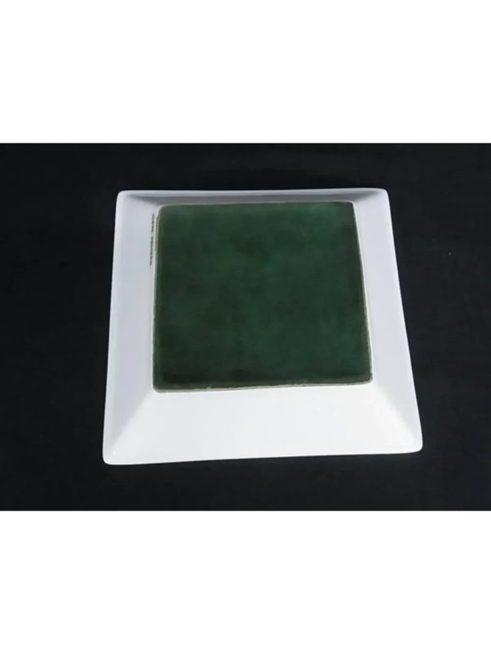 Hermes Toukan Bird Square Plate Dish Tableware Green White